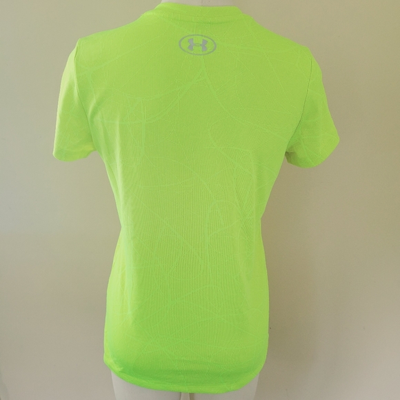 Under Armour Defense neon jacquard tee size small - Picture 6 of 8